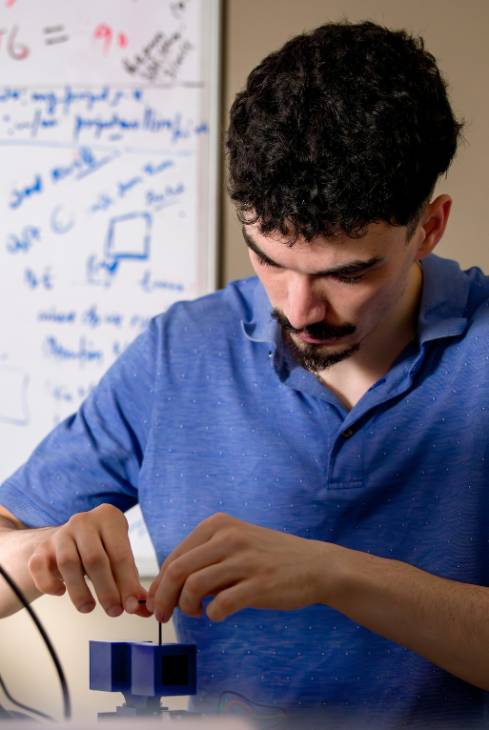 Student working at AirLab