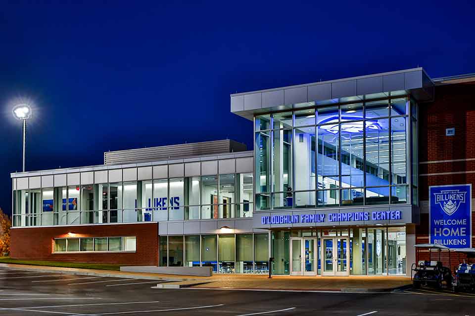 Exterior view of the O’Loughlin Family Champions Center